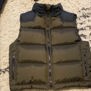 Polo by Ralph Lauren Kids' Olive and Black Puffer Vest